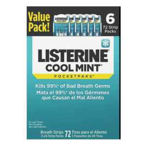 Listerine Cool Mint PocketPaks, 72-Strip Pack, 6 pk.